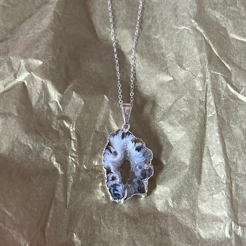 Tatiana Sterling Silver Crystal Pendant Necklace
