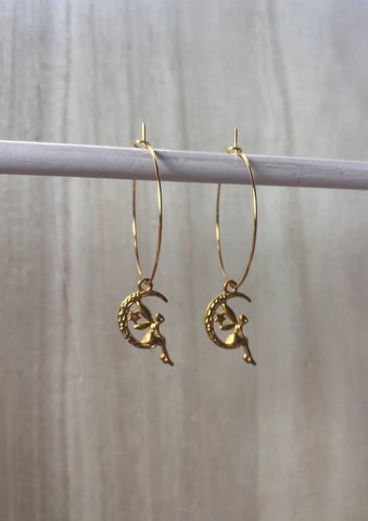 FairyGold Hoop Earrings