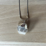Elle Sterling Silver Crystal Pendant Necklace