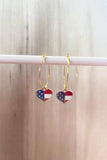 U.S.A. Olympics Gold Hoop Earrings