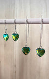 Electric Silver Heart Earrings