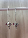 Elegant Elephants Silver Earrings