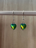Electric Silver Heart Earrings