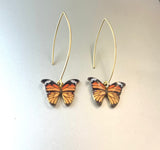 Butterfly Earrings 18kt golden earrings