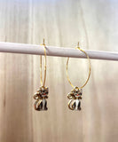 Kitty Gold Hoop Earrings
