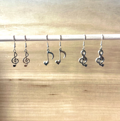 Sounds of Love Silver Earrings