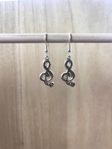 Sounds of Love Silver Earrings