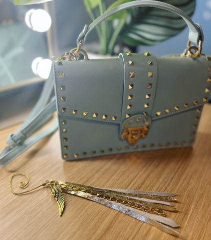 Mint chip Gold Studded Purse