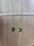 Electric Silver Heart Earrings