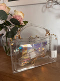 Talle Xoxo Clear Golden Studded Purse