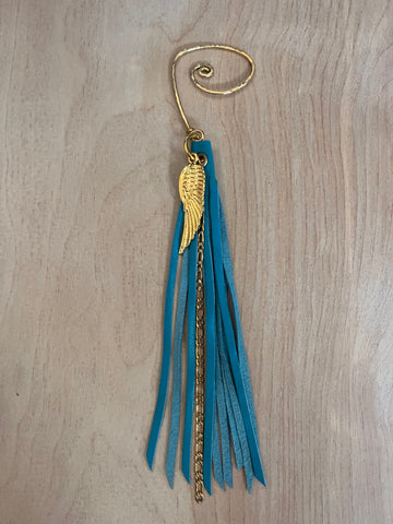 "Angels On Earth" Signature Ear Cuff ~  Teal Blue