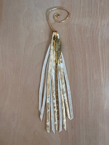 "Angels On Earth" Signature Ear Cuff ~ Gold Snowflakes