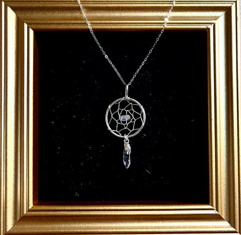 Dream catcher Crystal Necklace