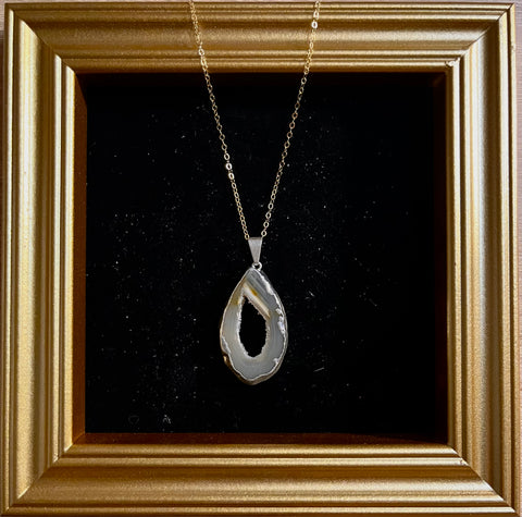 Silver Je t'aime Necklace
